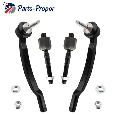 Qty(4) Front Inner & Outer Tie Rod Links LH RH For 2003-2014 Volvo V70 XC70 XC90 • $41.69