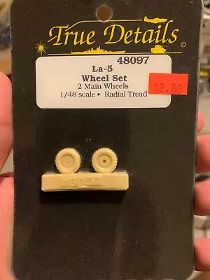 True Details La-5 Wheel Set 1/48 Scale 48097 • $5