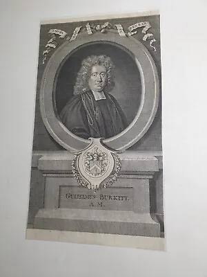 Antique 18th Century Etching / Engraving Print By Van Der Gucht Burkitt A.M. • £40