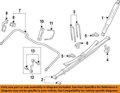 FORD OEM 17-18 F-350 Super Duty Rear Suspension-U-bolt HC3Z5705E • $13.23