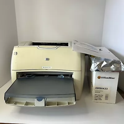 HP LaserJet 1300 Printer Monochrome With Paper Tray & 2 New Toner 10519 Page Ct • $224.72