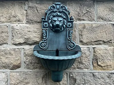 £5.50 • Buy Ornamental Wall-mounted Lion Head Garden Water Fountain Station Bird Bath