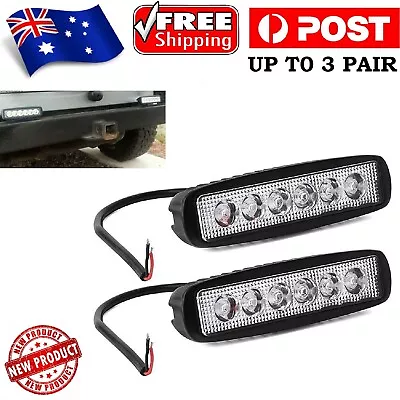 1 Pair 6Inch Led Work Light Bar Flood Reverse Fog Lights 4WD Driving SUV Truck • $115.47