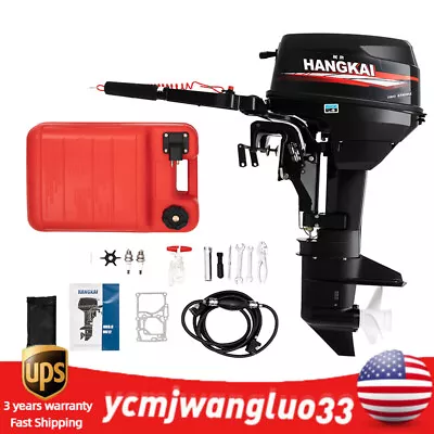 HANGKAI 12HP 2-Stroke 169CC Outboard Motor Boat Engine Heavy Duty Manual Start • $1056