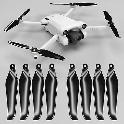 Stealth Propellers For DJI Mini 3 Pro Mini 4 Pro Black 4 Propellers In • $23.75