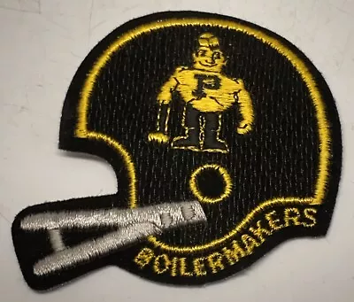 1980s Purdue Pete Boilermakers Football Helmet Patch 3x3.5” Mascot Vintage  • $16.99