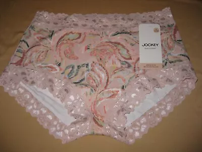 JOCKEY - PARISIENNE VINTAGE PRINT FULL BRIEF Pale Pink Floral Sz 10-20 NEW • $14.95