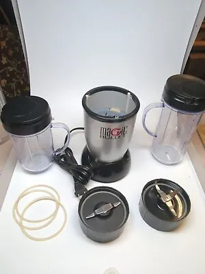 Magic Bullet MB1001 Blender Low Use 2 Containers 2 Choppers 3 Seals & 2 Lids EUC • $28.88