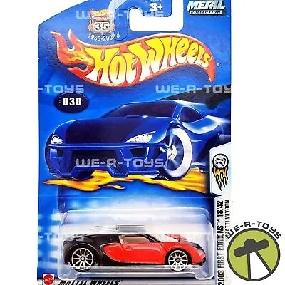 Hot Wheels Bugatti Veyron 35th Anniversary 2003 First Editions 18/42 Mattel NRFP • $100.58