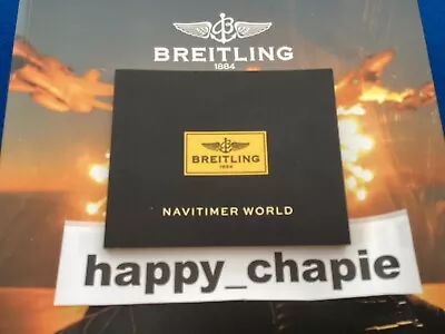 Genuine Breitling Navitimer World A24322 Watch Instruction Booklet Manual VGC • $55.95