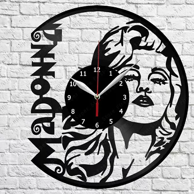 Madonna Vinyl Clock Record Wall Clock Decor Fan Art Home 12'' 30cm 2703 • $14.99