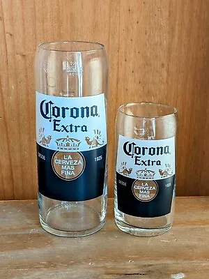 Corona Extra Pint And Half Pint Glasses Brand New • £11.99