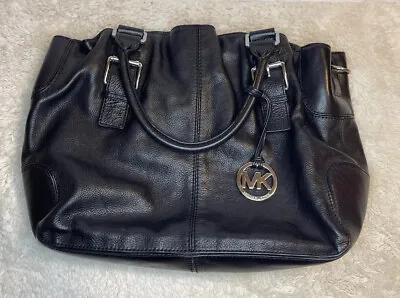 Michael Michael Kors Brookville Large  Tote Bag Purse Black Middle Divider • $45