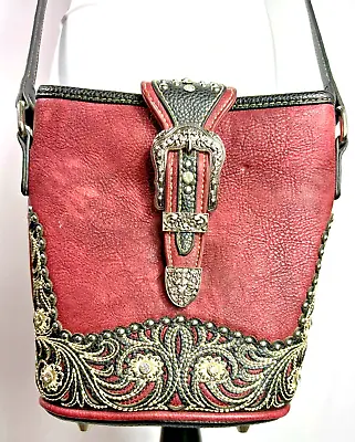 P & G Western Crossbody Purse With Rhinestones • $26