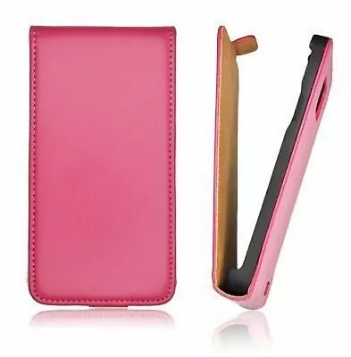 Case Eco-Leather Purple Shell Case Cover Leather Rozawa Pink For LG (E610) L5 • £8.96