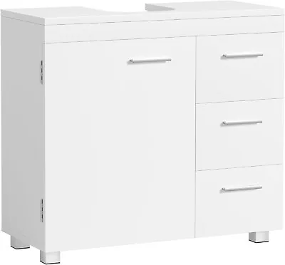 VASAGLE Under Sink Bathroom Cabinet Storage Cabinet With 3 Drawers 2 Compartm • £88.95