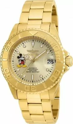 Invicta Disney Automatic Men's 40mm Mickey Limited Edition Gold Watch 22779 • $11.50