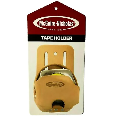 New McGuire Nicholas Saddle Leather Tape Measure Holder - 466V- Free Shipping • $11.11