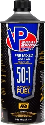 VP Racing Fuels 6235 Ready To Use 50:1 Premixed 2-Cycle Small Engine Fuel 1 Qt • $15.99