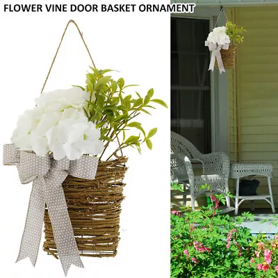 Front Door Flower Hanging Basket Realistic Colorful Farmhouse Door Hanger Bigzz • £17.99
