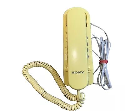 Vintage Sony IT-B3 Yellow Slim Design Single Line Corded Phone Desktop Or Wall • $24.99