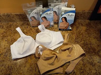 Womens Playtex Bra #4049 Side&Back Smooth Cool Comfort 44C 42C 40D 36B Whte Nude • $14