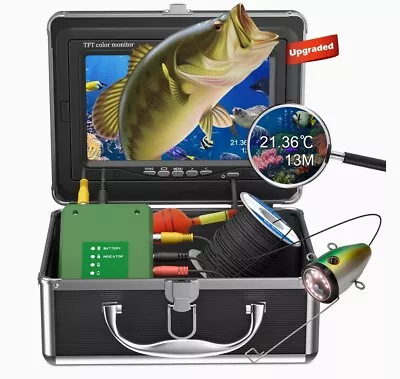 NIB Underwater 1000TVL Fishing Camera 7” Screen 30m Temp/Depth • $80