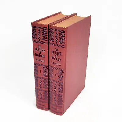 The Outline Of History By H.G. Wells 1961 Volumes 1&2 Hardcovers • $18.99