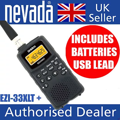 Bearcat EZI-33XLT-Plus AM/FM Handheld Scanner With Batteries And USB Lead • £89.99