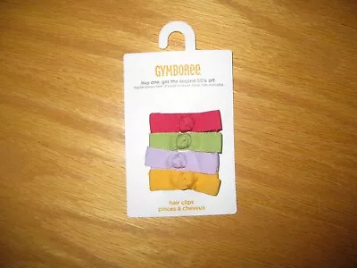 NWT Gymboree Sunflower Smiles Yellow Pink Bow Hair Clips Barrettes • $10