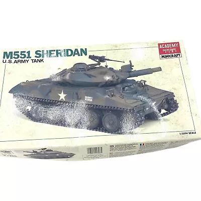 Vtg Academy M551 Sheridan 1/35 U.S. Airborne Tank Model Kit No. 1307 READ • $68.18