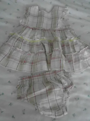 Zip Zap: Dress With Pants: Pink / White / Green Check: 100% Cotton: 0-3 Months:  • £10