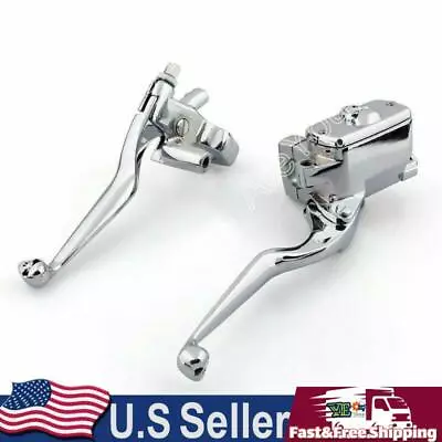 1  Skull Brake Clutch Levers For Kawasaki Vulcan 800 1500 1600 2000 Chrome • $71.79