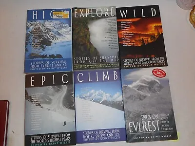 6 Survival Books Edited By Clint Willis Mountain Climbing And More • $19