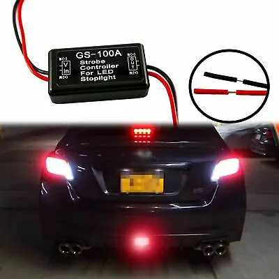 12V Flash Strobe Controller Flasher Module Universal LED 3rd Brake Stop Lights • $9.98