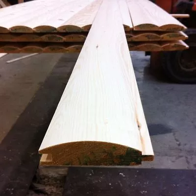 Pine Timber T&G Loglap Cladding 85 X 22mm 2.4MTR X 20 Lengths INC DELIVERY • £209.99