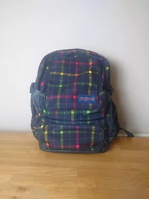 JanSport Hauler Big Student Backpack Rucksack Plaid Tartan Work Sports JTZV7 • £24.99