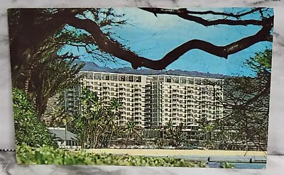 Vtg Postcard 1965. Kahala Hilton Hotel. Honalulu Hawaii. 6cent US Airmail Stamp  • $5