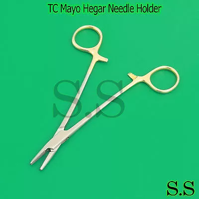 TC Mayo Hegar Needle Holder 6  Serrated Dental Surgical • $7.50