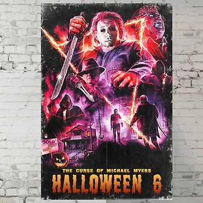 Halloween 6 Movie Poster The Curse Of Michael Myers Horror 11x17  Wall Art • $14.90