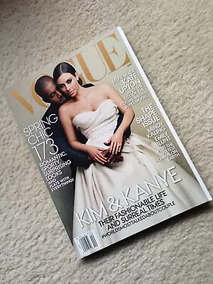 Vogue Magazine Featuring Kim Kardashian Read Once Stored Flaws SEE April 2014 • $31.55