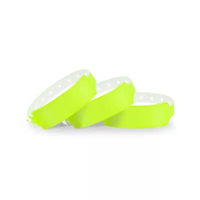 Wristall Neon Yellow Wristbands 500 Pack - Colored Wristbands For Events Vin... • $53.99