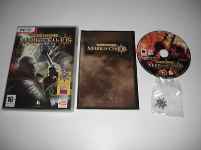 WARHAMMER - MARK OF CHAOS Pc DVD Rom Inc Chaos Pewter - FAST DISPATCH • £5.49