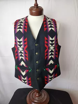 🔥🚨Vintage Pendleton Vest High Grade Westernwear SZ 40 Wool Aztec Rare! • $279.99