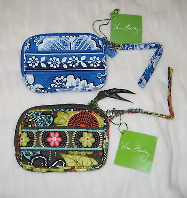 Vera Bradley New Tech Case Wristlet Flash Drive Cosmetic Flower Rose Lagoon • $14