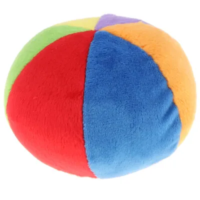 Newborns Plush Bell Cloth Ball Kids Baby Hand Grab Soft Rattle Cloth Toy • £6.30