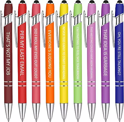 Snarky Office Pens Funny Insulting Pens Arcastic Negative Quotes Ballpoint Pens  • $10.99