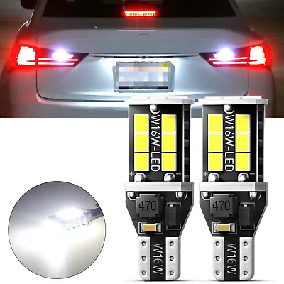 Super Bright White Canbus LED Bulb For Car Backup Reverse Light 912 921 T15 W16W • $10.98