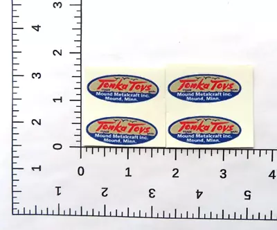 Tonka Early Door Oval 4 Decal WATER SLIDE Set 1947-1955 1.5  By .625 W/TRACKING • $5.95