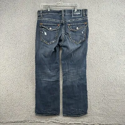 Vintage Mek Dnm Jeans Mens 38x32 Baggy Wide Loose Denim Pants Y2K 90s Southpole • $26.99